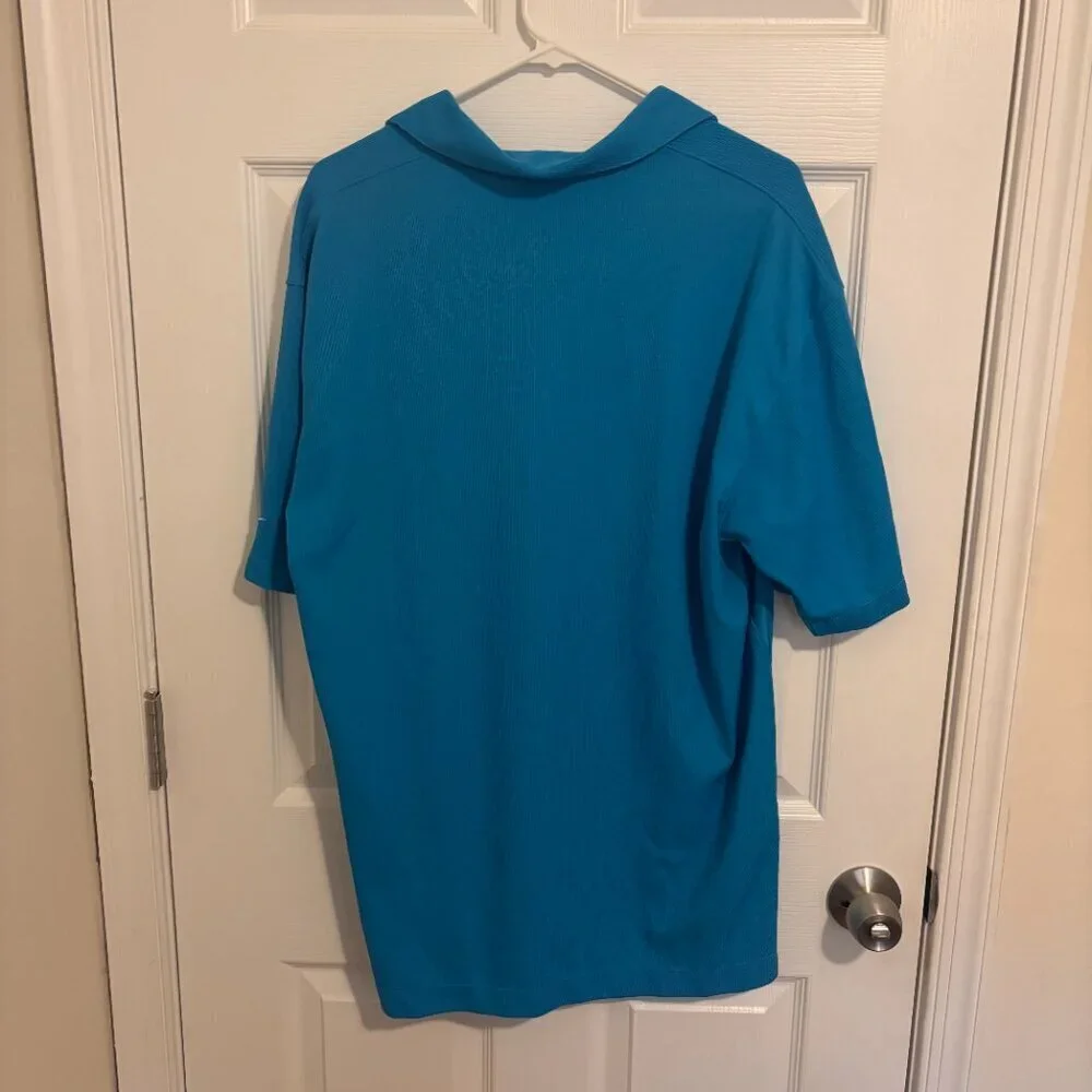 Nike Golf Fit-Dry Polo Shirt Mens XL Extra Large Blue Short Sleeve 208470-418
